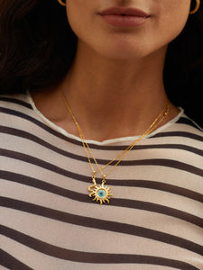 ILIOS necklace — gold - blue eye