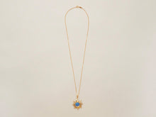 ILIOS necklace — gold - blue opal