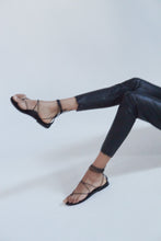 RHEA sandal — black leather