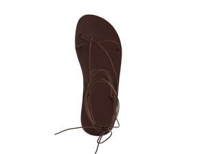 AELIA sandal — dark brown leather