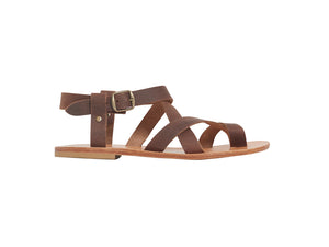 LERA sandal — nombouk brown leather