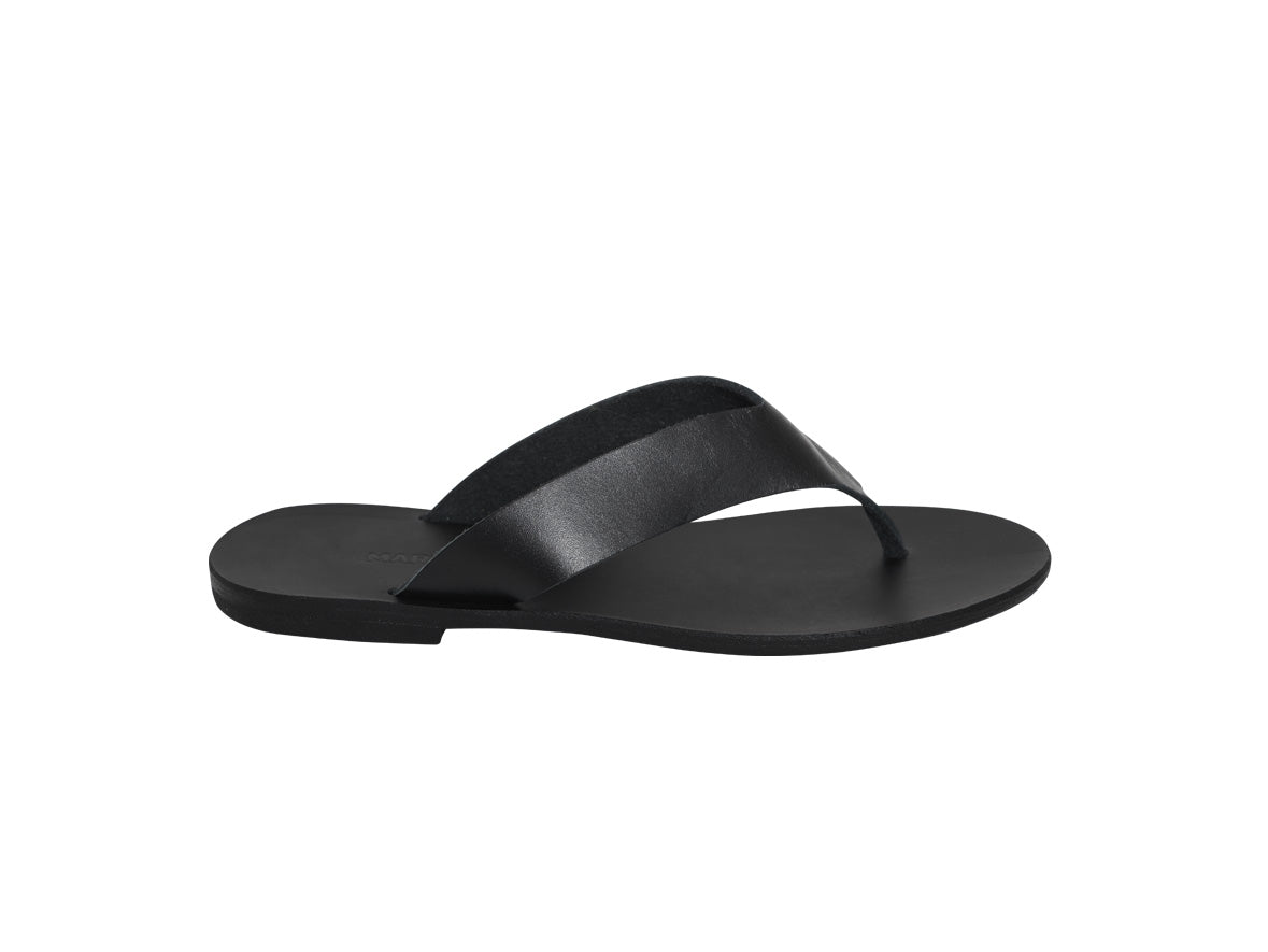 MILA flip flop — black leather MARIA FARRO