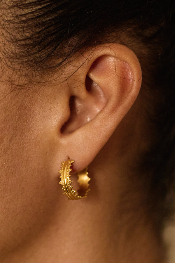 Starry hoops — gold