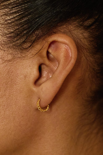 Chain hoops - gold