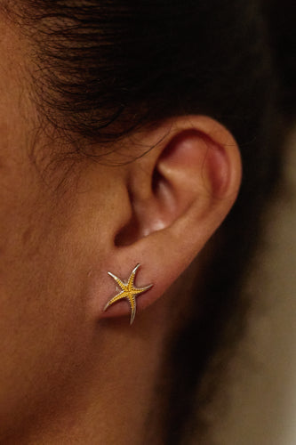Starfish Studs — gold/silver