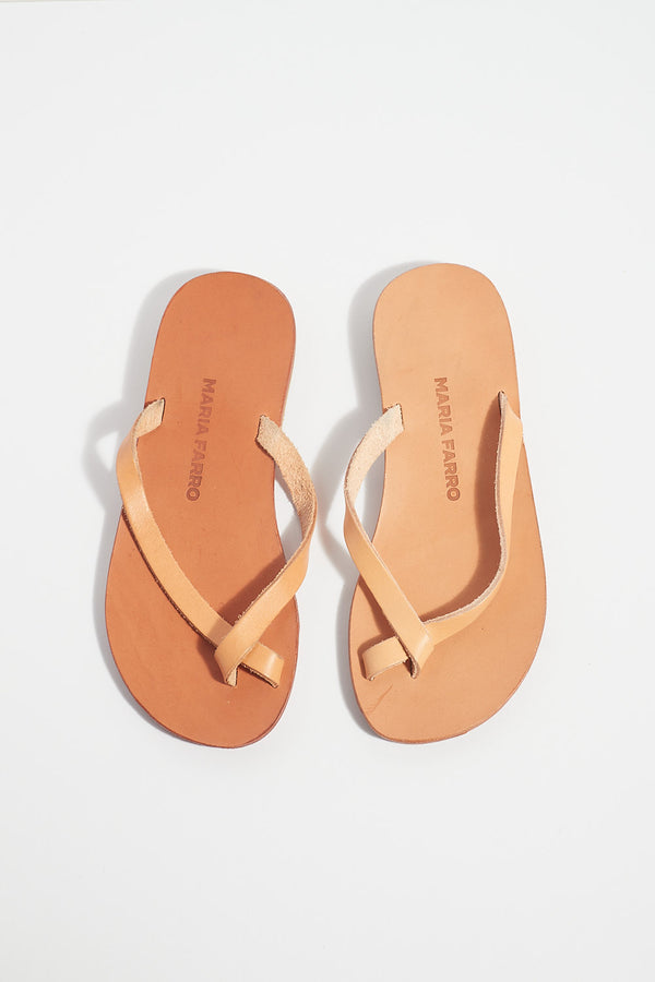 SAMPLE — Vai flip flops natural— Size 40
