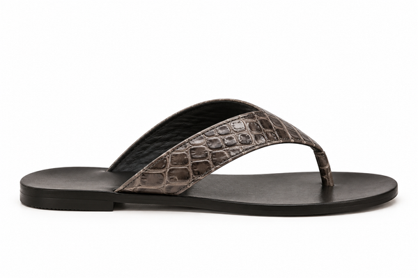 MILA flip flop — steel croc