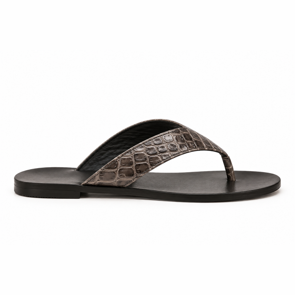 MILA flip flop — steel croc