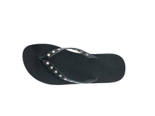 HYDRA flip flop — black leather