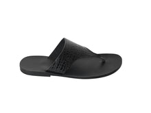 LIMITED EDITION — RAYA flip flop — black croc leather