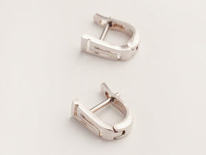 Hellenic hoops — silver