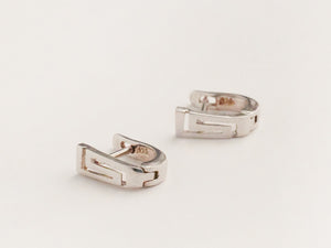 Hellenic hoops — silver
