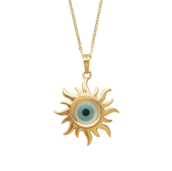ILIOS necklace — gold - blue eye