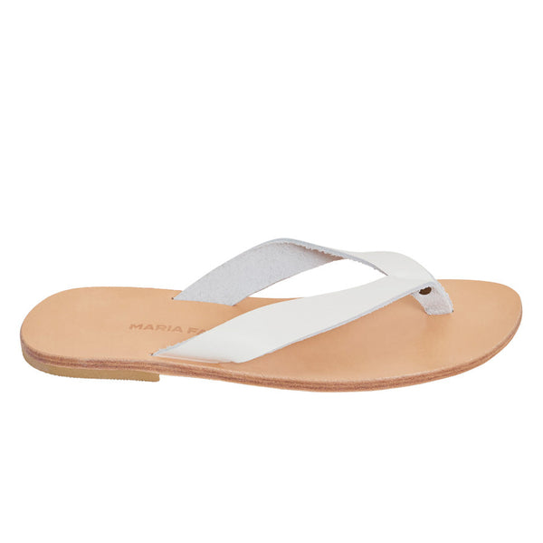 LEX flip flop — white leather