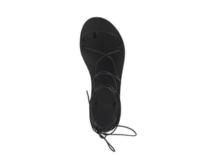 SIA — black leather sandal