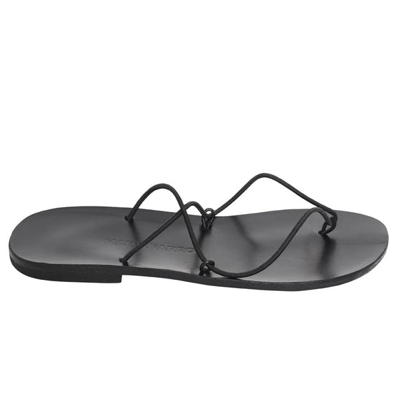AURORA flip flop — black leather