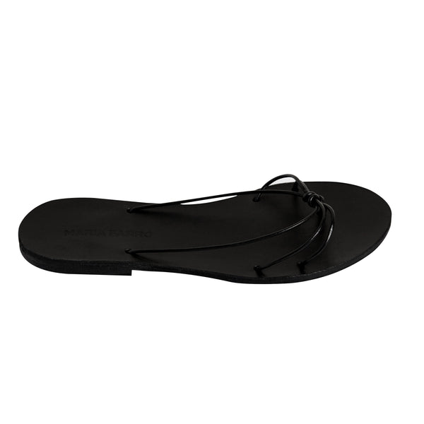WINONA slide — black leather