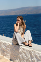 AURORA flip flop — black leather