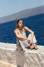 AURORA flip flop — black leather