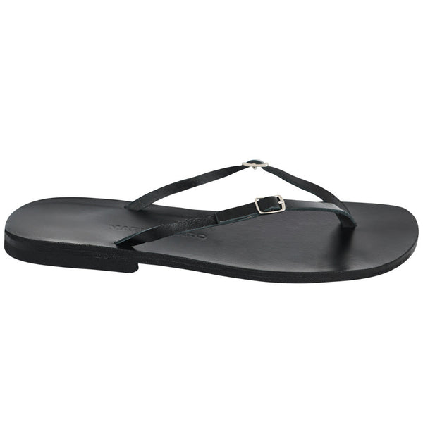 PAXI flip flops — black leather