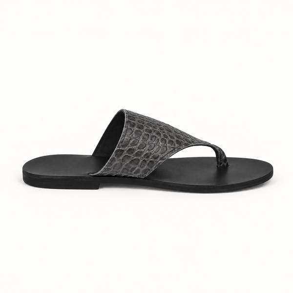 RAYA Steel Croc Leather Flip Flop