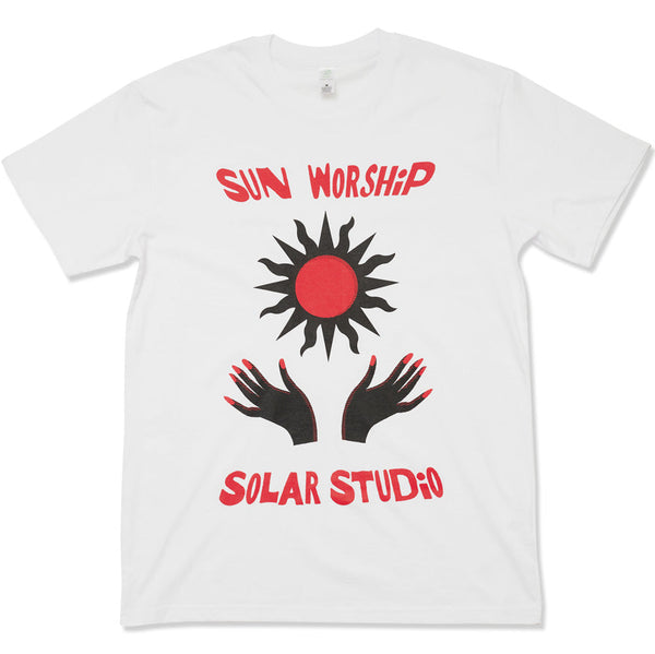 SUN WORSHIP kids t-shirt — white