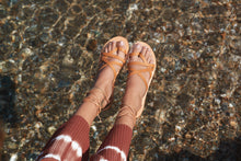 KRONOS sandal — caramel leather