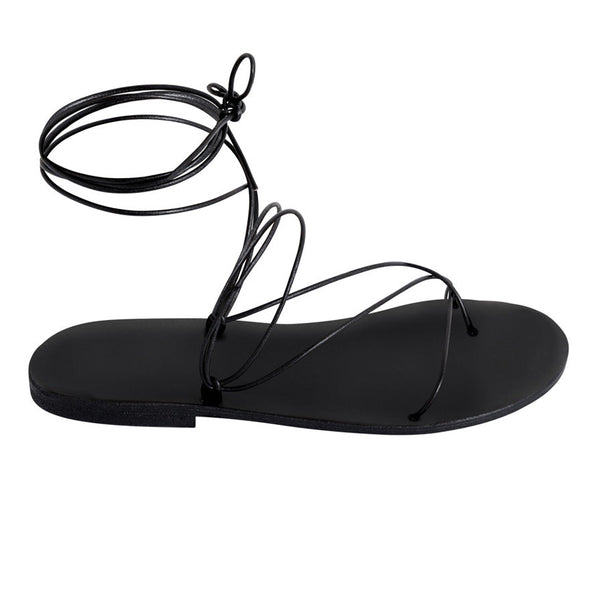 AELIA sandal — black leather