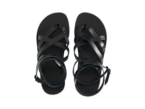 DELPHI sandal — black leather