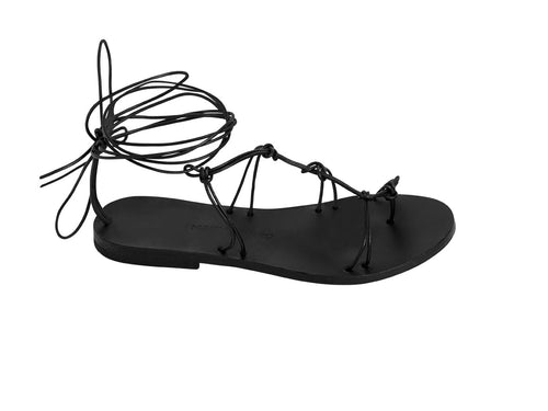 ERINI sandal — black leather