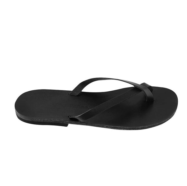 VAI flip flop — black leather