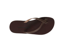 VAI flip flop — dark brown leather
