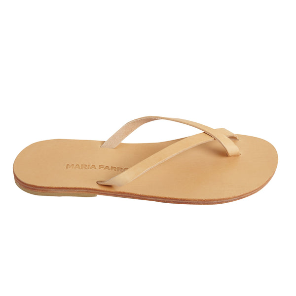 VAI flip flop — natural leather