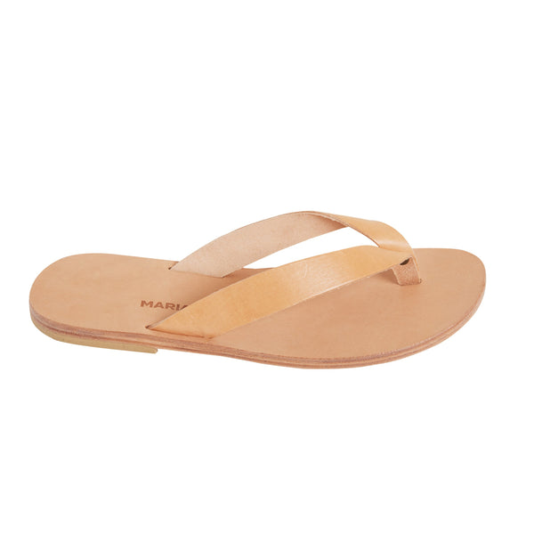 LEX flip flop — natural leather