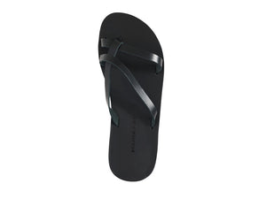 ARIES flip flop — black leather