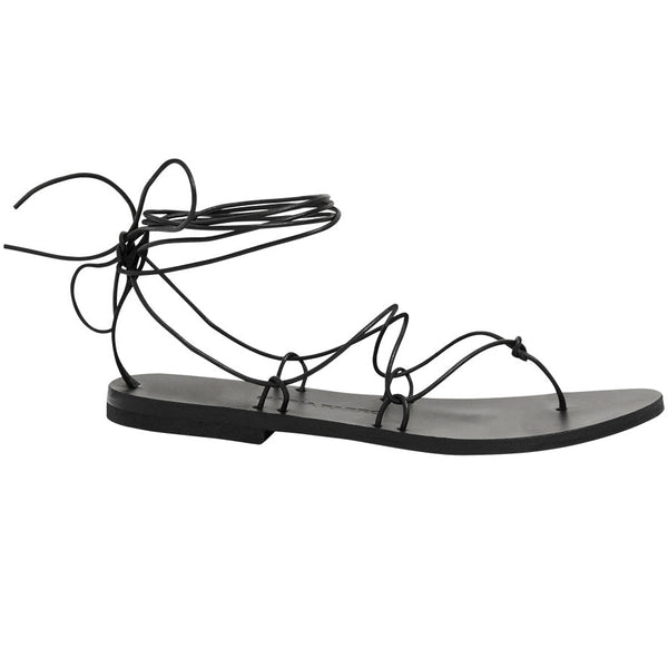 RHEA sandal — black leather