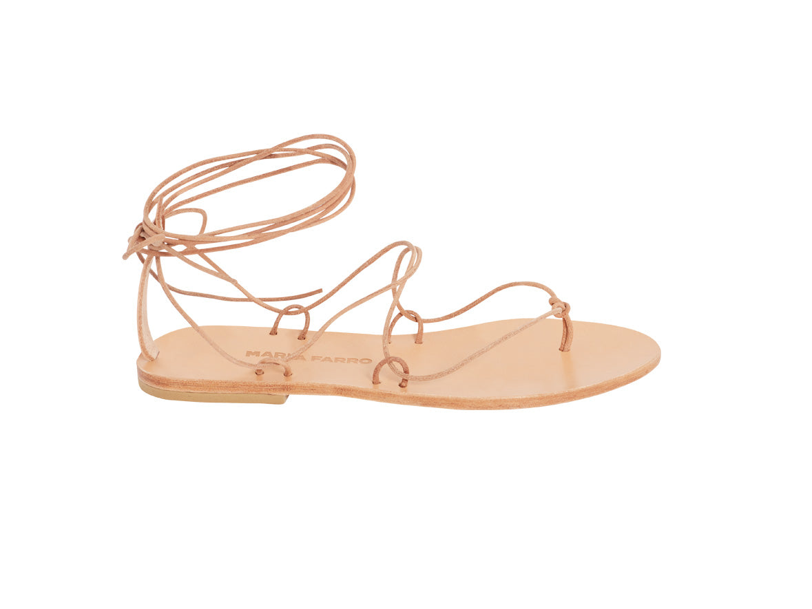 RHEA sandal — natural leather – MARIA FARRO